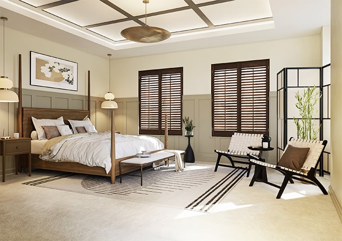 Kensington, Antique Walnut - Full Height Plantation Shutter - Image 7